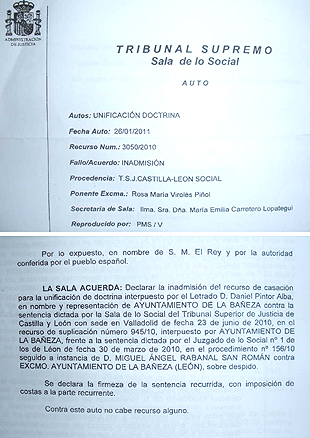 Sentencia Tribunal SUPREMO de Madrid