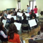 Un momento del curso celebrado este domingo en la Escuela de Música. / Foto: Rubén