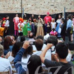 140812tallermusicalactuacion Un momento de la actuación de los alumnos del taller musical de verano.