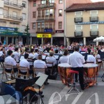 150712conciertobandaplaza Concierto de la Banda Municipal en la Plaza Mayor de La Bañeza.