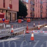 170124obrasseveroochoaincovasa La realización de las obras ha motivado el cierre al tráfico en toda la calle.