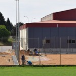 170419obraspolideportivotenis Estado actual de las obras en la zona polideportiva. / Foto: Rubén