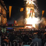 170813pirotecnia Espectáculo de pirotecnia en la Plaza Mayor.