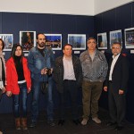 180417exposicionfotos Un momento de la inauguración de la exposición.