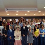 180618clausurauned Fotografía de grupo del acto de clausura del aula de la Uned en La Bañeza.