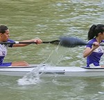 180901piraguismo Samanta y Yaiza, del Club Bañezano de Piragüismo.