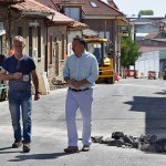 180919obrassantamarina Palazuelo, Montiel y el responsable del área de Obras visitan los trabajos realizados en Santa Marina Alta.