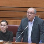 181113tomasgallegocortes Tomás Gallego durante su toma de posesión como Procurador en las Cortes de Castilla y León.