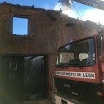 190114incendiosantaelena Estado en que quedó el inmueble. / Foto: Bomberos de León