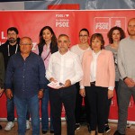 190514psoecandidatura Palazuelo y varios integrantes de la candidatura socialista.