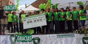 190609marchaesperanza La recaudación de 50.250 euros fue la más alta de las conseguidas hasta la fecha.