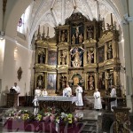190815misasantamaria Un momento de la celebración religiosa.