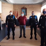 201024policias Un momento de la presentación de los nuevos agentes.